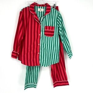 Print Fresh Pajama Set Womens S Christmas Stripe Long Sleeve Anthropologie